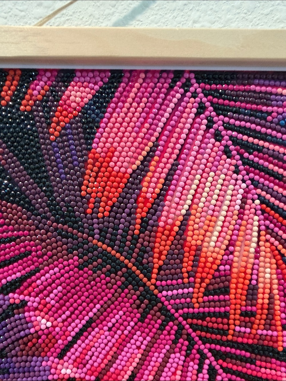 Hand Crafted Colorful Palms Tropical Diamond Art Ready To Hang 11”x 14” - Picture 3 of 6